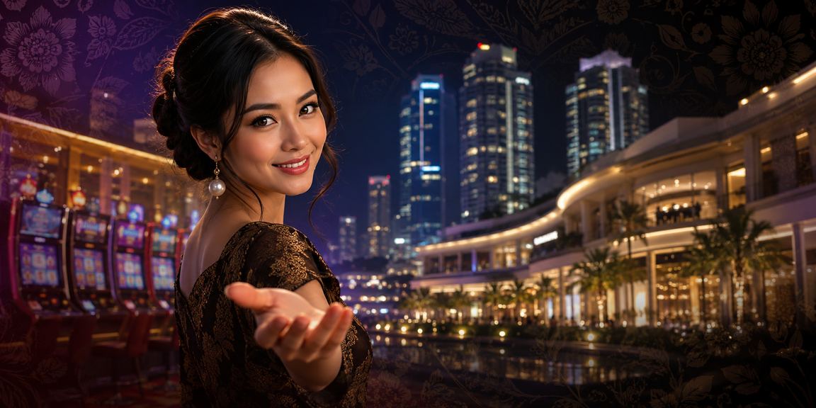 Model menampilkan pengalaman taruhan kasino yang elegan, mencerminkan akses premium setelah deposit berhasil