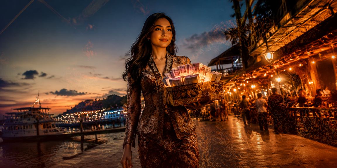 Suasana malam pasar yang semarak mencerminkan keseruan taruhan kasino dan promo menarik platform
