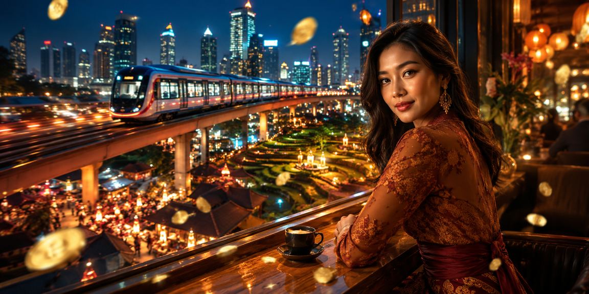 Suasana kasino modern dengan kopi di meja menggambarkan pengalaman bermain santai setelah deposit berhasil