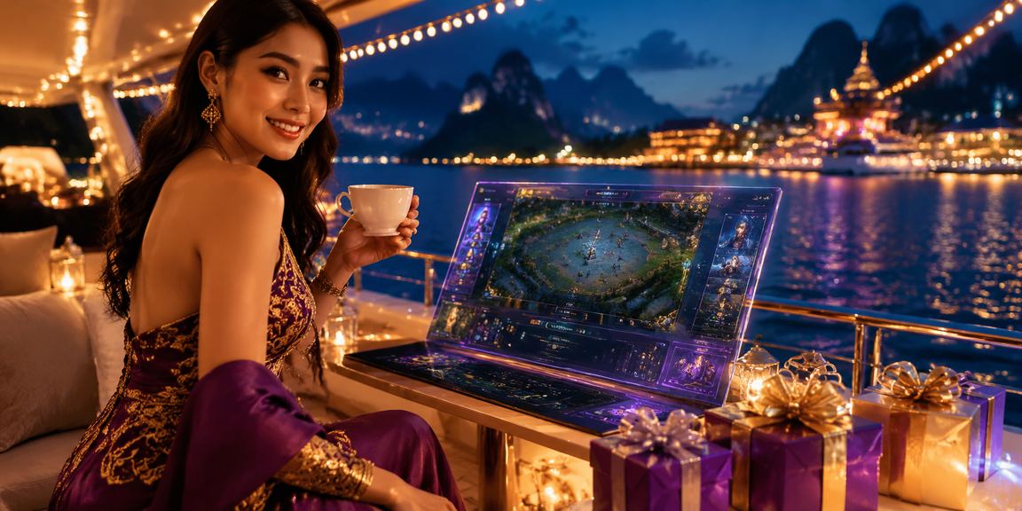 Seorang pemain esports fokus di depan layar dengan minuman kopi, menggambarkan taruhan esports kompetitif