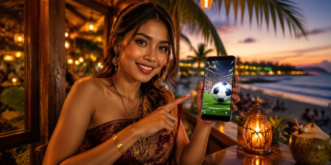 Pengguna menikmati taruhan sepak bola sambil minum kopi, mencerminkan pengalaman mobile di blackpanter77